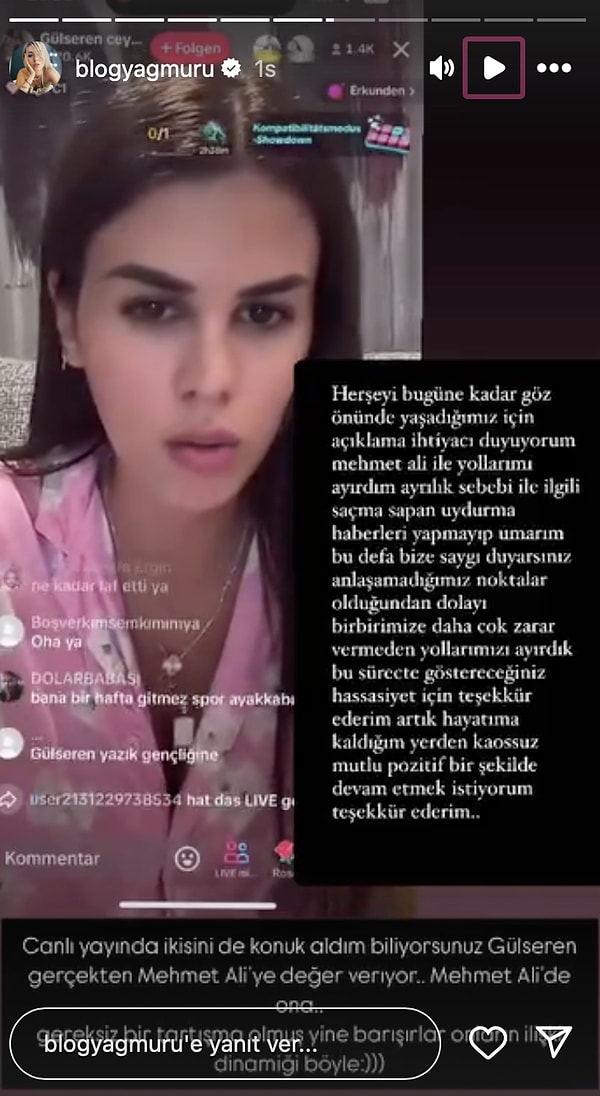 Tiktok'ta açtığı yayınlarla ve birbirleriyle yaptığı konuşmalarla manşetlere yerleşen ikili sosyal medya kullanıcılarının eline düşüyordu.