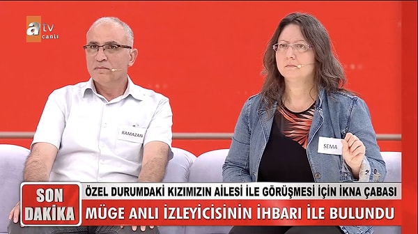 21 gündür otizmli kızlarından haber alamayan bir aile, 18 yaşındaki kızlarının bulunması için Müge Anlı'ya başvurmuştu.