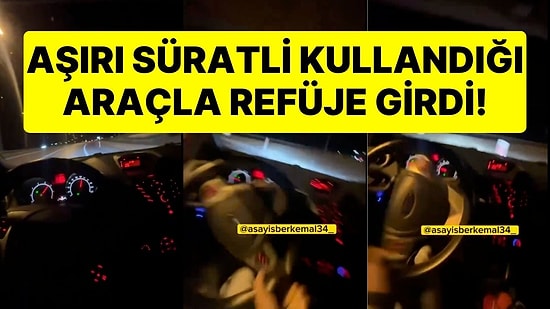 Aşırı Süratli Kullandığı Araçla Refüje Girdi: Trafik Canavarının Kaza Anı Kameraya Yansıdı