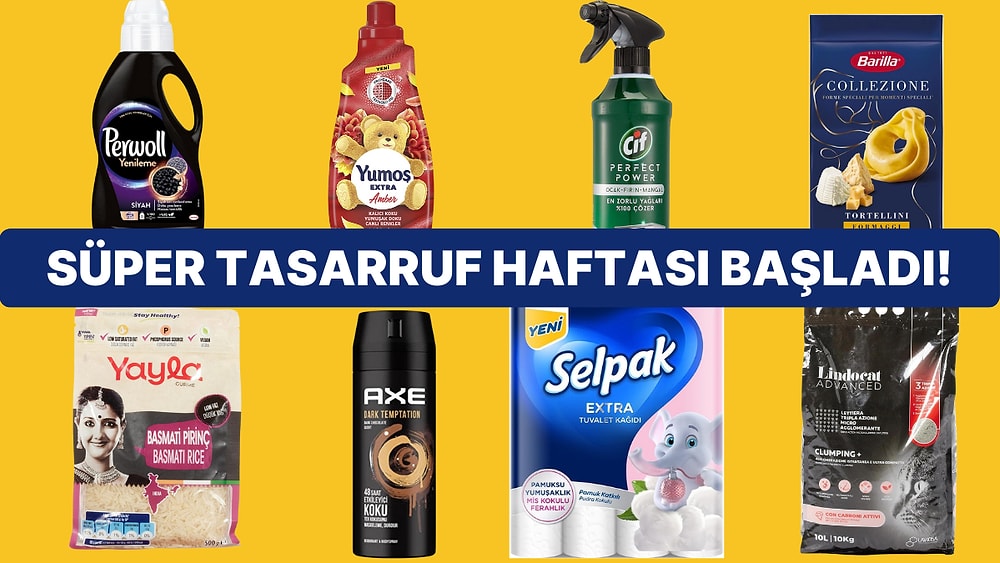 Market Alışverişini Uyguna Getirmek İsteyenlerin Beklediği Süper Tasarruf Haftası Başladı!