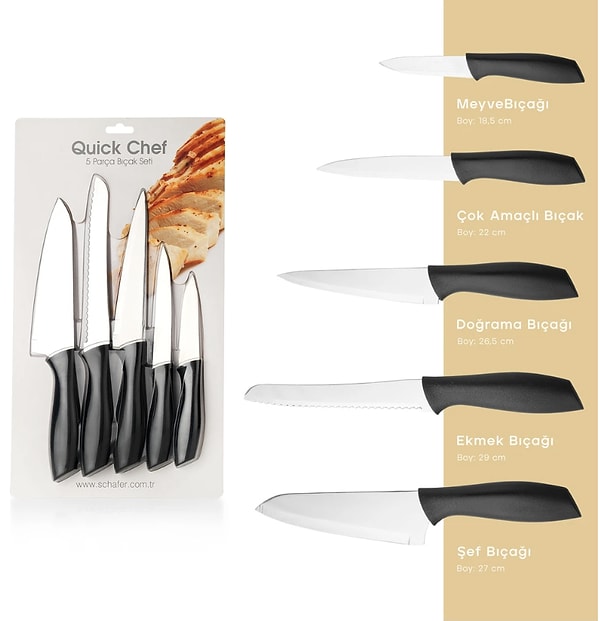 Schafer Quick Chef Bıçak Seti