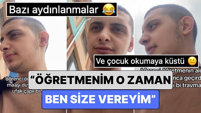 Öğretmeninin Maaşını Öğrenen Minik Öğrenci Yaşadığı Şokun Ardından Öğretmenine Tatlı Bir Teklifte Bulundu