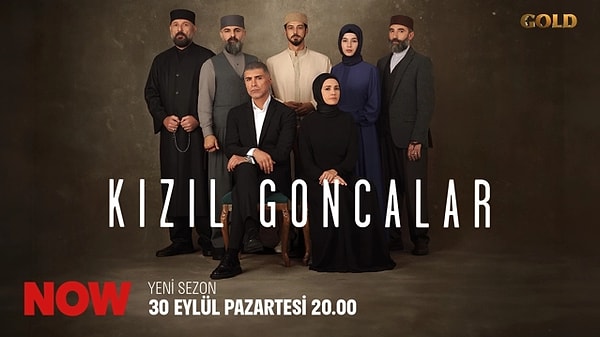 NOW TV'nin reytingleri altüst dizisi Kızıl Goncalar, ilk bölümü ile ekranlara damgasını vurdu.