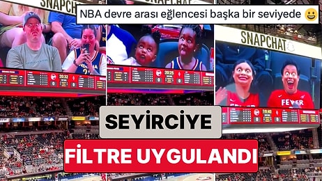 Bir NBA Maçının Devre Arasında Seyircilere Filtre Uygulanınca Ortaya Eğlenceli Görüntüler Çıktı