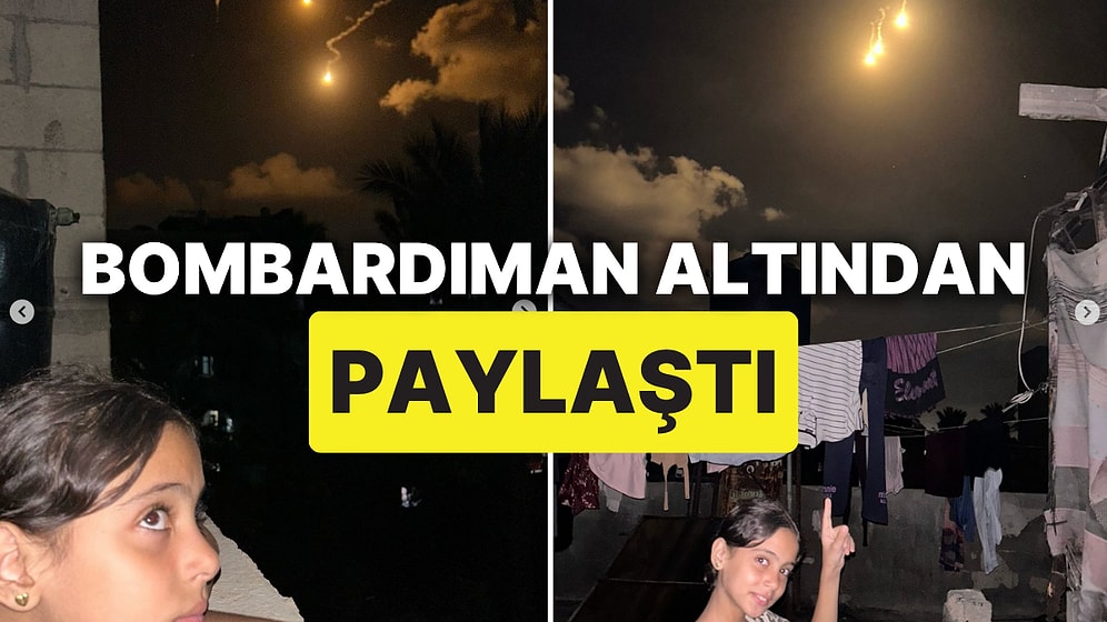 10 Yaşındaki Filistinli Kızın Bombardıman Altında Verdiği Umut Dolu Pozlar Viral Oldu