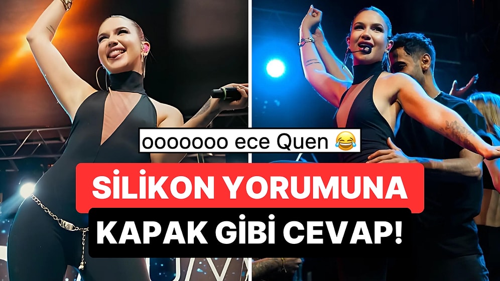 Şarkıcı Ece Mumay 'Silikon Meme' Eleştirisi Yapan Kullanıcıya Kapak Gibi Cevap Verdi!