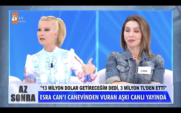 41 yaşındaki bir çocuk annesi Esra Can, geçtiğimiz gün dolandırıldığı iddiası ile dün Müge Anlı'ya başvurmuştu.