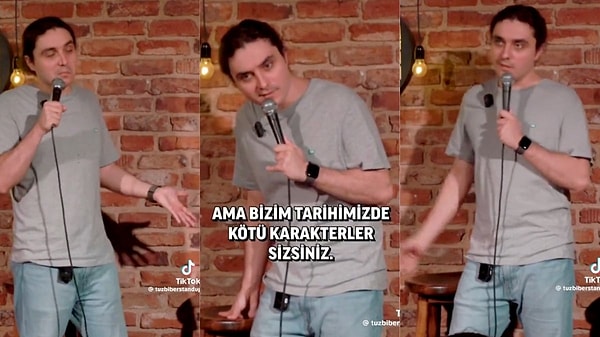 Romen komedyen Dragos, bir gösterisinde Osmanlı 15. yüzyıl Osmanlı tarihçisi izleyicisiyle güldüren bir diyalog yaşadı. İki tarafa anlatılan tarihi bilgilerin farklılık gösterdiğini söyleyen Dragos, "Belki buna inanmayacaksın ama bizim tarihimizde kötü karakter sizsiniz." dedi.