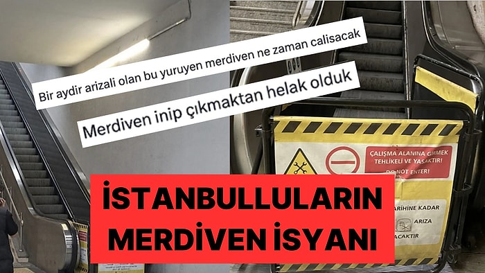 İstanbullular Metro Çıkışlarındaki Bozuk Yürüyen Merdivenlerden Şikayetçi