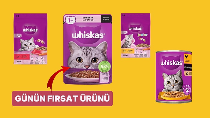 Günün Fırsatı: Kedi Dostlarımızın Bayılarak Yediği Whiskas Yaş ve Konserve Mamalar İndirimde!