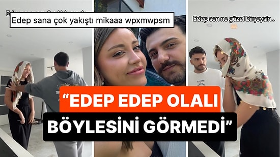 Mika Raun 'Kocası' Batu'yla "Edep Sen Ne Güzel Bir Şeysin" Akımına Katılınca İzleyenler Cringe Komasına Girdi