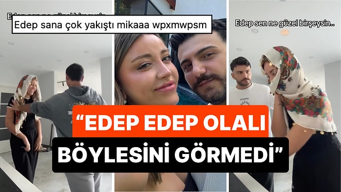 Mika Raun 'Kocası' Batu'yla "Edep Sen Ne Güzel Bir Şeysin" Akımına Katılınca İzleyenler Cringe Komasına Girdi