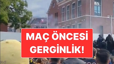 Twente-Fenerbahçe Karşılaşması Öncesi Taraftarlar Arasında Gerginlik: Ortalık Karıştı, Polis Müdahale Etti!