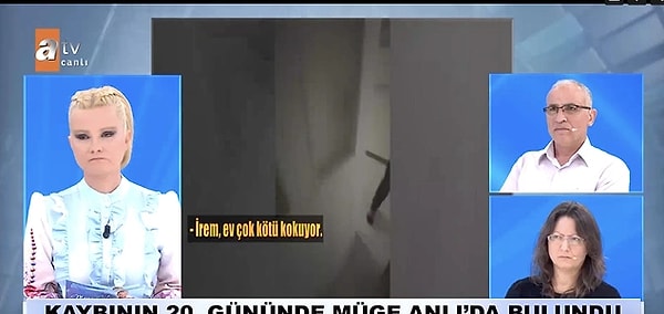 14. 20 gündür kayıp olan 18 yaşındaki otizmli kız İrem Nazlım, Müge Anlı'da bulundu. Genç kız başına gelenlerin ardından Bakırköy Ruh ve Sinir Hastalıkları Hastanesi'ne yatırıldı.