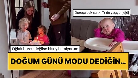 Birinci Yaş Gününü Kutlayan Tatlı Bebeğin Dertli Hali Sosyal Medyada Viral Oldu