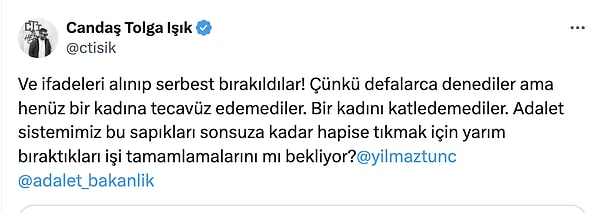 Zanlıların serbest bırakılması sosyal medyada infiale sebeb olurken kullanıcılar tepkilerini böyle gösterdi 👇