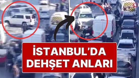 İstanbul’da Gündüz Vakti Pikap Aracıyla ‘Bilerek’ Çok Sayıda Araca Çarptı