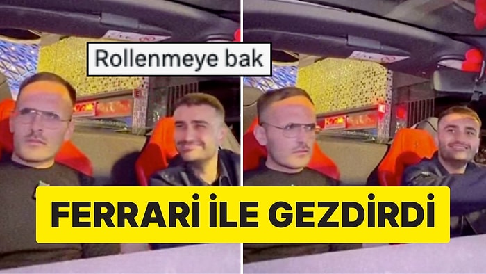 CZN Burak, Mustafa Sözen’i İstanbul’a Getirip Ferrari ile Şehir Turu Attı!