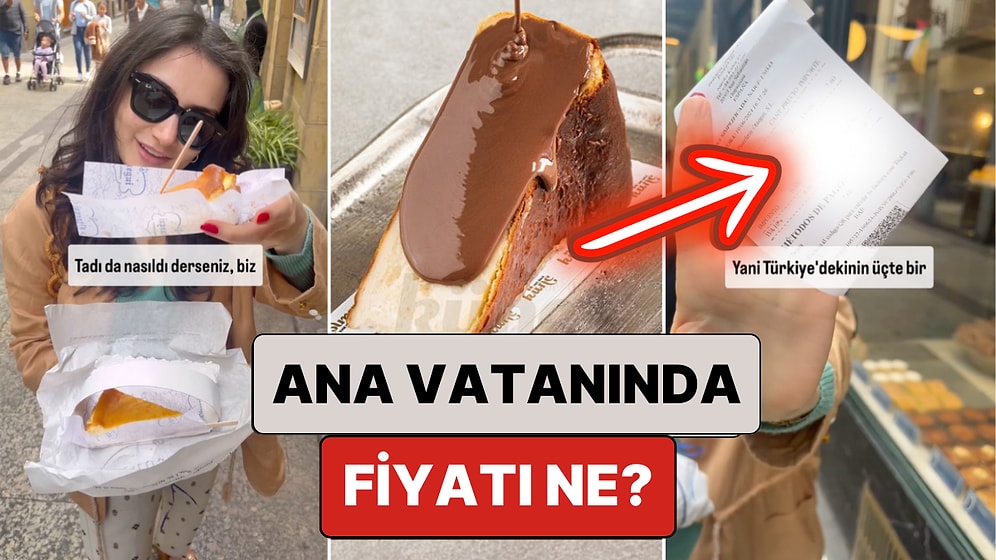 Türkiye'de Bir Dilimi Cep Yakan Fenomen Tatlı San Sebastian Cheesecake Ana Vatanında Kaç Para?