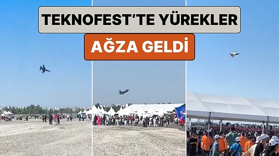 Adana'da Gerçekleşen Teknofest'te Gösteri Yapan SOLOTÜRK Ziyaretçilerin Yüreklerini Ağızlarına Getirdi