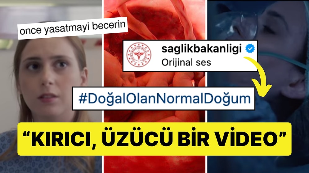 Sağlık Bakanlığı'nın "Doğal Olan Normal Doğum" Kamu Spotu Tepkilerin Odağında