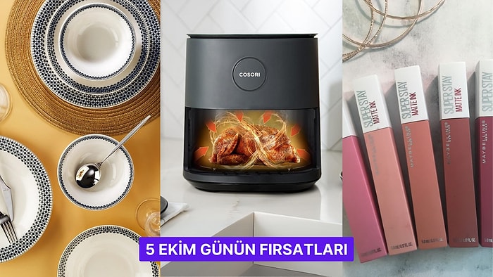 Bugün İndirimde Neler Var? Vogue Marka Güneş Gözlüklerinden Cosori AirFryer'a 5 Ekim 2024 Günün Fırsatları