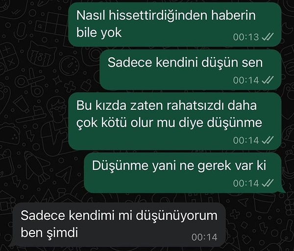 "Sadece kendimi mi düşüyorum ben?" 👇