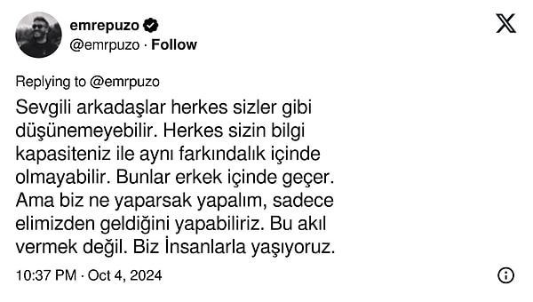 "Biz insanlarla yaşıyoruz" derken sorulmayan bir soru var galiba: Peki insan insana bunu yapar mı?