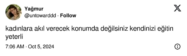 "Kendinizi eğitin" 👇