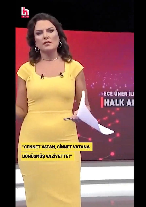 Halk TV’de bu haberi ekrana getiren Ece Üner, Ayşenur Halil ve İkbal Uzuner’in vahşice katledilmesi haberini izleyecilere sunarken birçoğumuzun adeta sesi oldu.