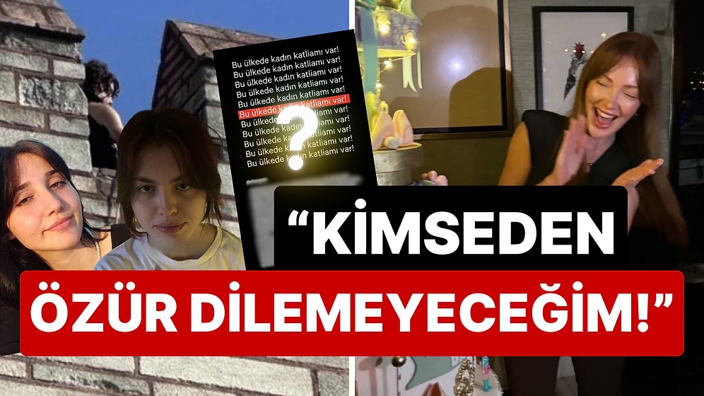 Kadın Cinayetlerine Tepki Göstermeyip Doğum Günü Partisini Paylaştığı İçin Linçlenen Danla Bilic'den Açıklama!