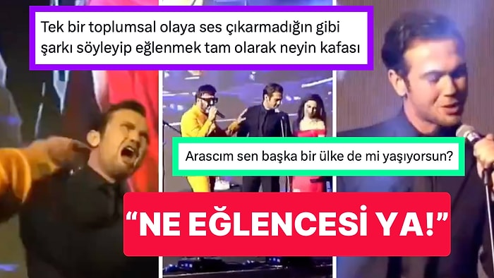 Ödül Töreninde Gündeme Dair Konuşmayıp Şarkı Söyleyen Aras Bulut İynemli Çok Büyük Tepki Topladı!