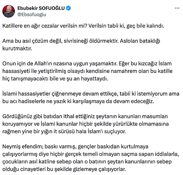 İşte o açıklama: