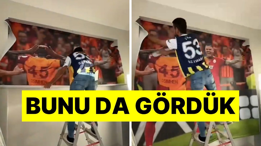 Futbol Sevgisi Çok Başka: Evinin Duvarını Osimhen ve Icardi Fotoğrafıyla Kaplayan Futbolsever