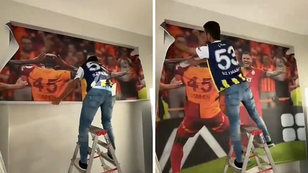 Görüntüler, sosyal medyada kısa sürede viral olurken, taraftarlar arasında büyük ilgi topladı.