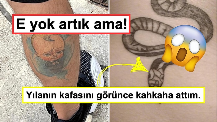 Yaptırdıkları "Sanatsal" Dövmelerle Görenlerin Hayatı Uzun Uzun Sorgulamasına Sebep Olmuş Kişiler