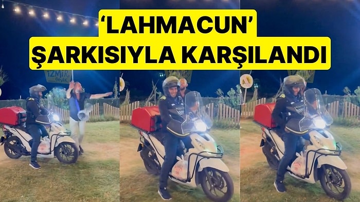 Düğüne Sipariş Getiren Motokurye Neye Uğradığını Şaşırdı: 'Lahmacun' Şarkısıyla Karşılandı