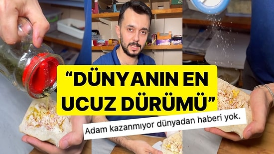 Ekmek Arası Yumurtanın Fiyatı Şaşkına Çevirdi: "Dünyanın En Ucuz Dürümü"