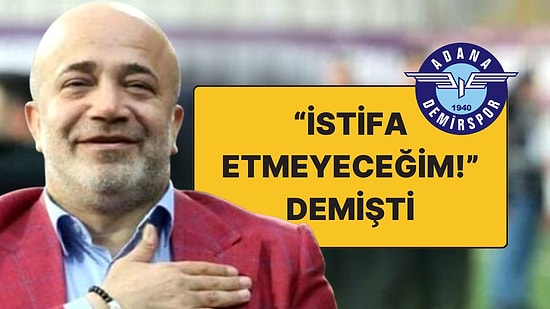 Adana Demirspor Başkanı Murat Sancak İstifa Etti