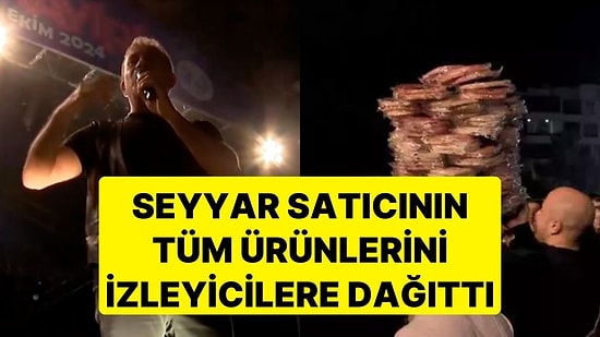 Haluk Levent'ten Dinleyicilerine Büyük Jest: Seyyar Satıcının Tüm Ürünlerini İzleyicilere Dağıttı