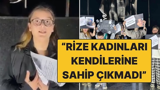 Rize'de Kadına Şiddet Protestosuna Beklenen İlgi Gelmedi: Beklentisi Karşılanmayan Gençler Sitem Etti