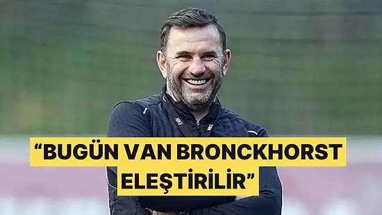 Galatasaray Teknik Direktörü Okan Buruk'tan Basına Sitemli Van Bronckhorst Cevabı