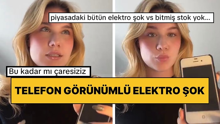 TikTok Fenomeni Genç Kadından Biber Gazı Taşıyamayanlara Telefon Görünümlü Elektro Şok Önerisi