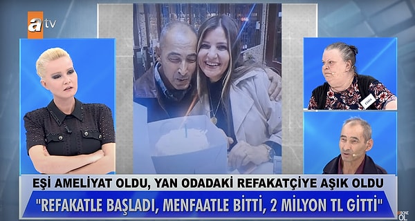 Eşi İbrahim Bey ise aldattığını kabul etti ancak olay bununla kalmadı. Kendisinden 20 yaş küçük olan Selma Gündoğdu ile eşini aldatan İbrahim, karısının altınlarını ve tüm birikmişini sevgilisiyle yedi.