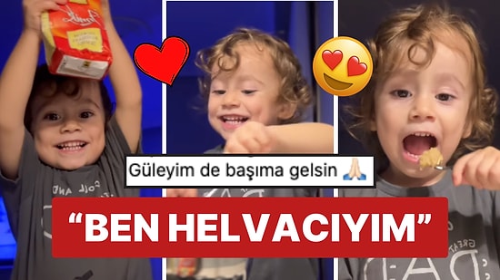 Babasının Canı Tatlı Çekince Helva Yapan Minik Şef Kalpleri Eritti!