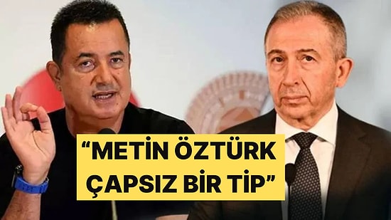 Fenerbahçe Asbaşkanı Acun Ilıcalı, Metin Öztürk'e Cevap Verdi "Galatasaray'a Yakıştıramadım" Dedi