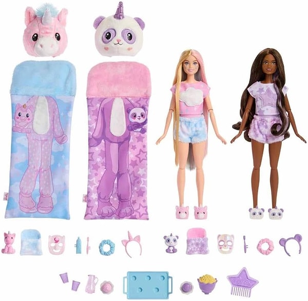 4. Barbie Cutie Reveal Pijama Partisi İkili Set