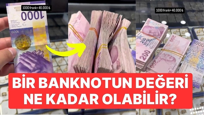 1000 İsviçre Frangı Bozduran Vatandaş TL'nin Değer Kaybını Özetledi: Karşılığında 4 Deste Para Aldı