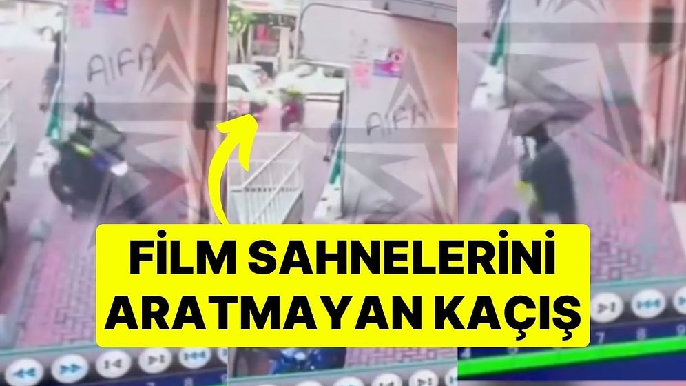 Polisten Kaçan Motosikletlinin Film Sahnelerini Aratmayan Kaçışı Kamerada: Kamyonetin Arkasına Gizlendi