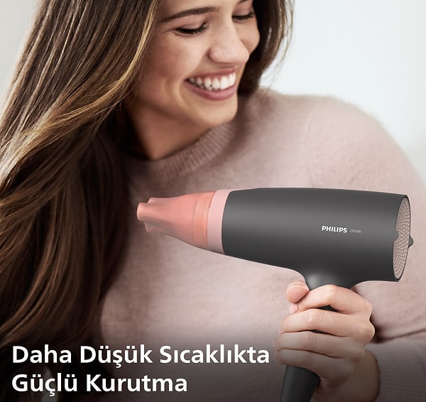 10. Philips Saç Kurutma Makinesi BHD350/10, Thermo Protect